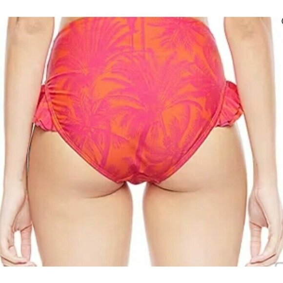 NWT Mynah Women's Tropical Ruffle Tropical Print Bikini 2pc Set Size Large - Picture 7 of 8